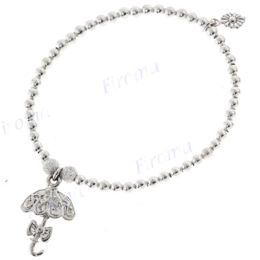 925 Sterling Silver Sun 5 1/2" Bracelet