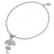 925 Sterling Silver Sun 5 1/2" Bracelet