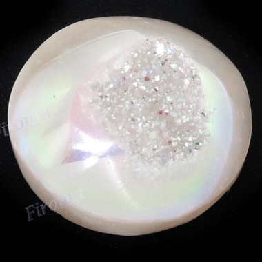 Cabochon Agate Druzy Titanium