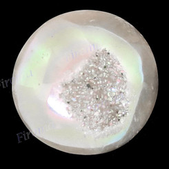 Cabochon Agate Druzy Titanium
