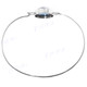 925 Silver Agate Druzy Teardrop 7" Titanium Bangle Bracelet