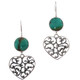925 Sterling Silver Turquoise Sterling Earrings, 1 3/8"