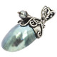 1 1/2" 925 Silver Genuine Silver Nautilus Freshwater Pearl Shell Pendant