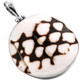 1 15/16" 925 Sterling Silver Cone Shell Round us Pendant