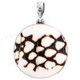 1 15/16" 925 Sterling Silver Cone Shell Round us Pendant