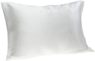 Spasilk 100% Silk Pillowcase, Travel/Toddler, White