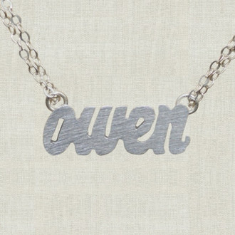 Hand Cut Name Necklace