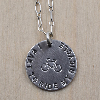 I Want To Ride My Bicycle Necklace