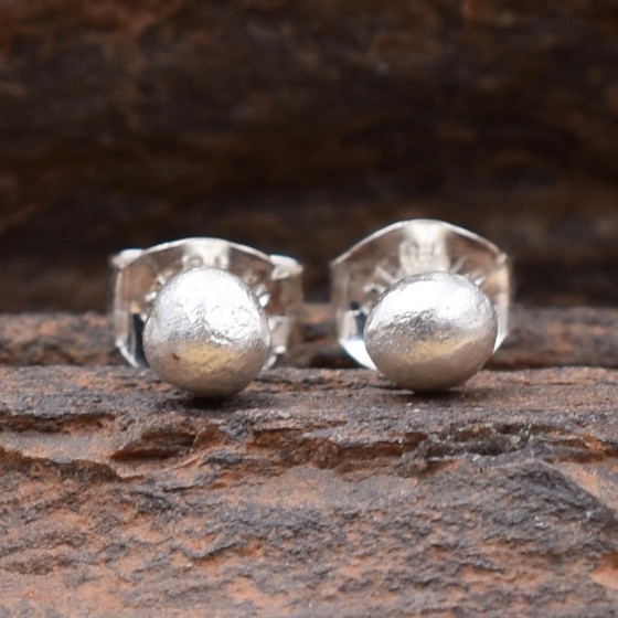 Round Nugget Earrings Swoon Jewelry Studio