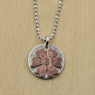 Handcut Daisy Flower Necklace