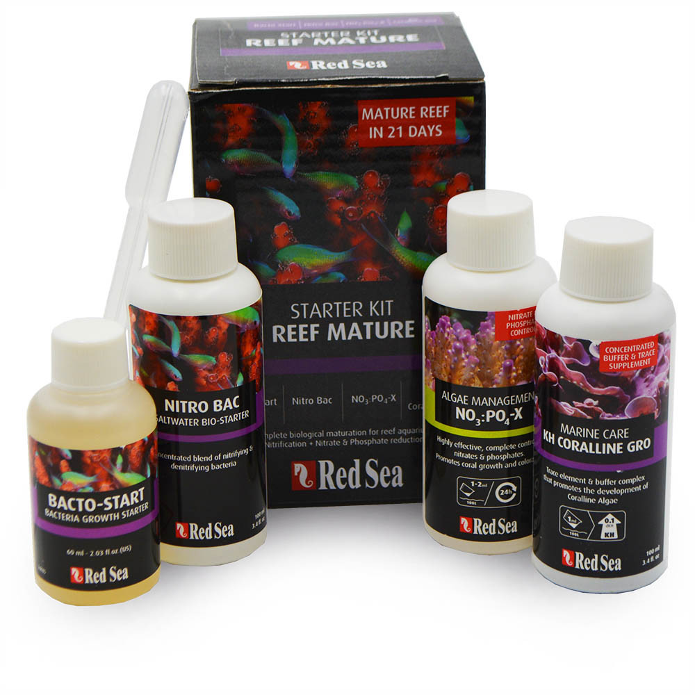 Reef Mature Starter Kit (Aquarium Cycling Solution 65 Gallon) Red Sea