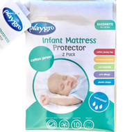 Playgro 2 Pack of Waterproof Bassinet Mattress Protector 