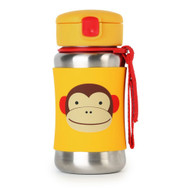 Skip Hop Monkey Stainless Steel Straw Bottle