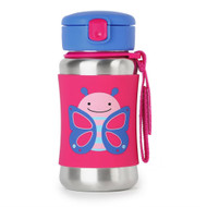 Skip Hop Toddler Stainless Steel Straw Bottle Butterfly