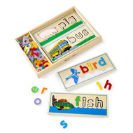 Educational Toy - See & Spell Wooden Puzzle