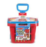 Melissa & Doug Fill & Roll Grocery Basket Play Set