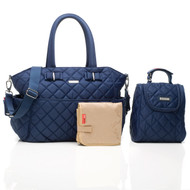 Storksak Bobby Quilted Baby Nappy Bag - Navy