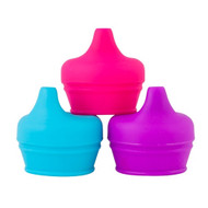 Boon Snug Universal Sippy Lids : Pink Set