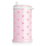 Ubbi Baby Diaper Bin - Light Pink Hearts
