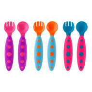Boon Modware Toddler Utensil Set : Blue/Grape/Magenta