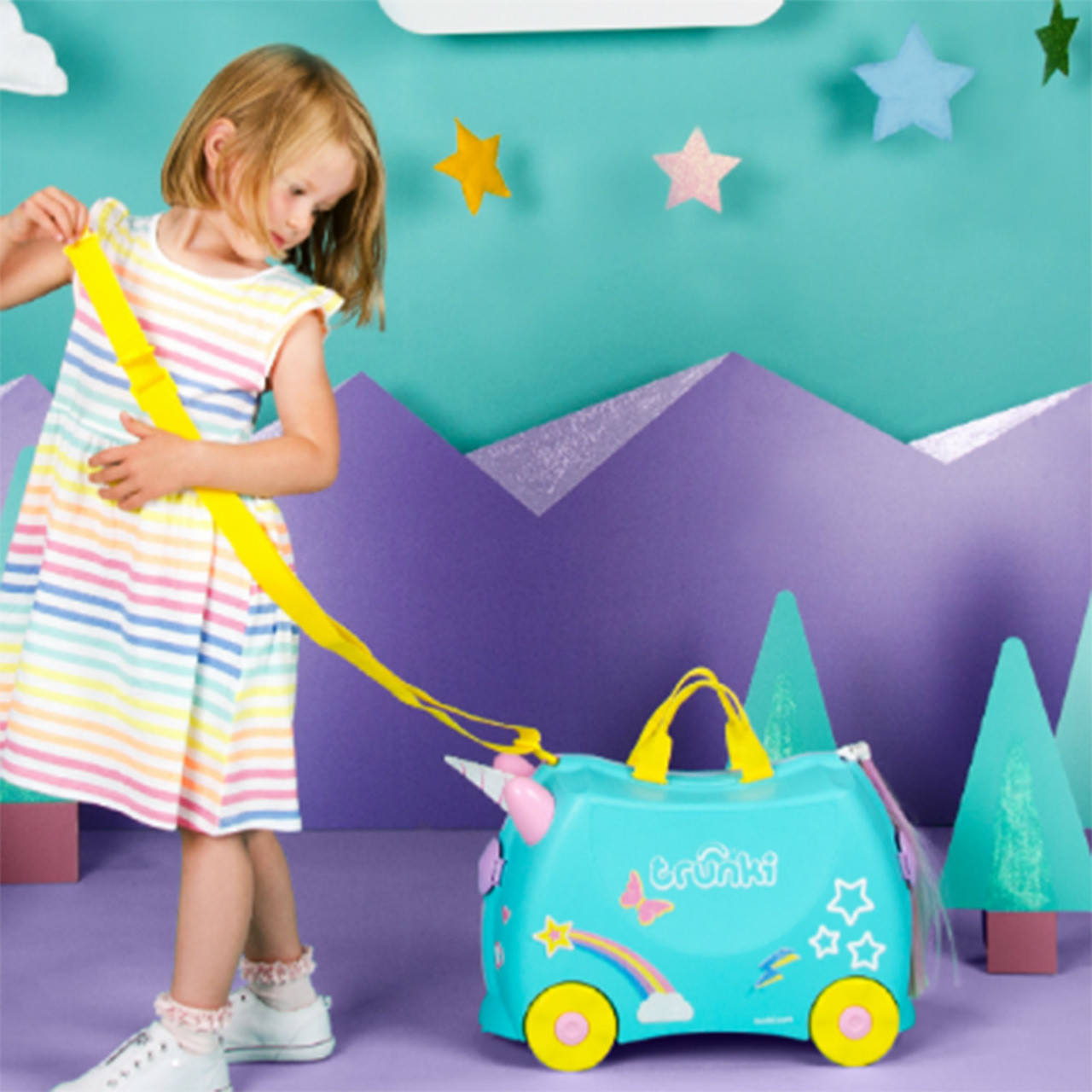 Trunki Una Unicorn On Suitcase Buy Online Childrens Luggage