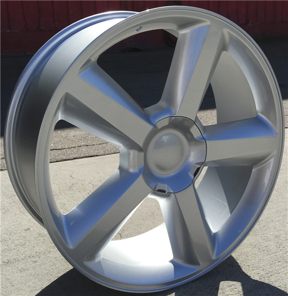 ltz replica silver wheels chevy inch suburban sierra lug silverado avalanche tahoe tires escalade rims yukon fits 6x5 tire never