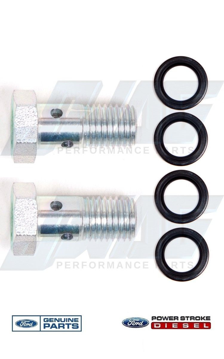 FORD 6.0 6.0L POWERSTROKE DIESEL GENUINE FORD OEM BANJO BOLT & WASHER