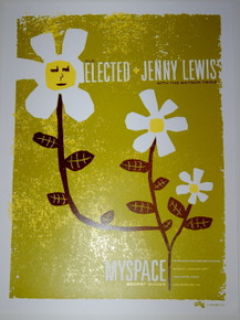 THE ELECTED & JENNY LEWIS - THE HOTEL CAFE - 2006 - MYSPACE SECRET SHOW POSTER