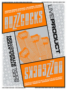 THE BUZZCOCKS - PORTLAND - SEATTLE - 2006 -GREG REINEL - TOUR POSTER -  STAINBOY