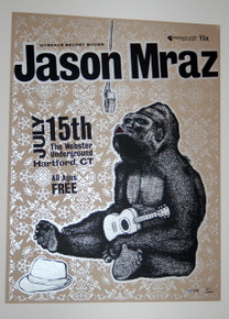 JASON MRAZ - WEBSTER UNDERGROUND - HARTFORD  - MYSPACE SECRET SHOW POSTER