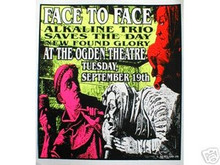 FACE TO FACE   - KUHN  -   POSTER - ALKALINE TRIO