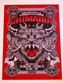 CHIMAIRA  -THE INFECTION - THE GROG SHOP - MYSPACE SECRET SHOW CONCERT POSTER