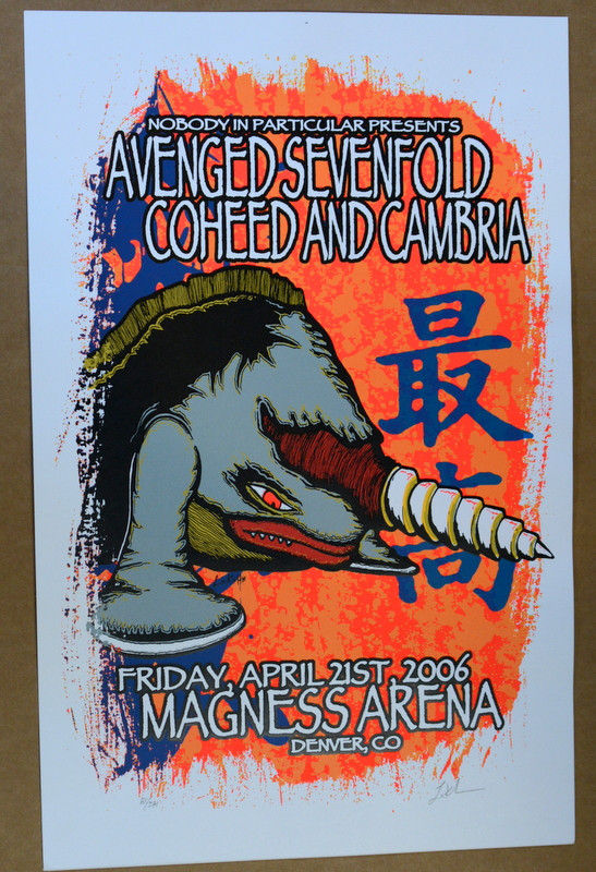 AVENGED SEVENFOLD - COHEED CAMBRIA - DENVER - POSTER - LINDSEY