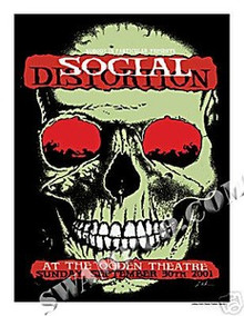 SOCIAL DISTORTION - RARE -- POSTER - KUHN