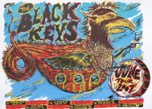 THE BLACK KEYS - 2007 TOUR POSTER - DAN GRZECA - AUSTIN - TULSA - NASHVILLE