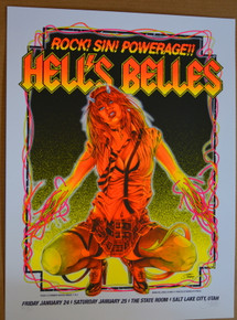 HELLS BELLES - AC / DC - STATE ROOM - SALT LAKE - 2014  - STAINBOY - GREG REINEL