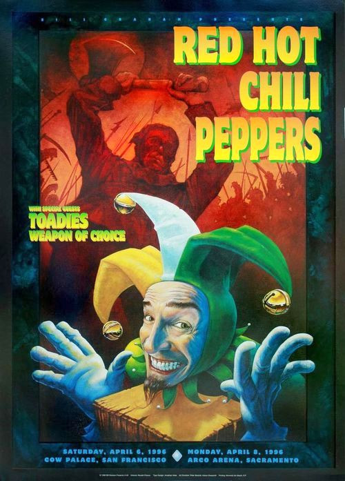 045 レッチリ red hot chili peppers 1996年物 RED HOT CHILI PEPPERS - 1996 - BGP140 - RANDY CHAVEZ - POSTER