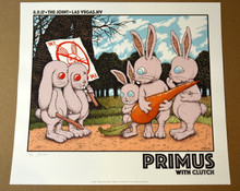 PRIMUS - CLUTCH - 2017 - #23/75 - THE JOINT - LAS VEGAS - POSTER - JERMAINE ROGERS