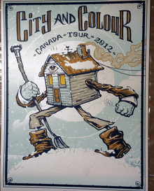 CITY AND COLOUR - CANADA TOUR POSTER 2012 - MUNK ONE - #33/35 