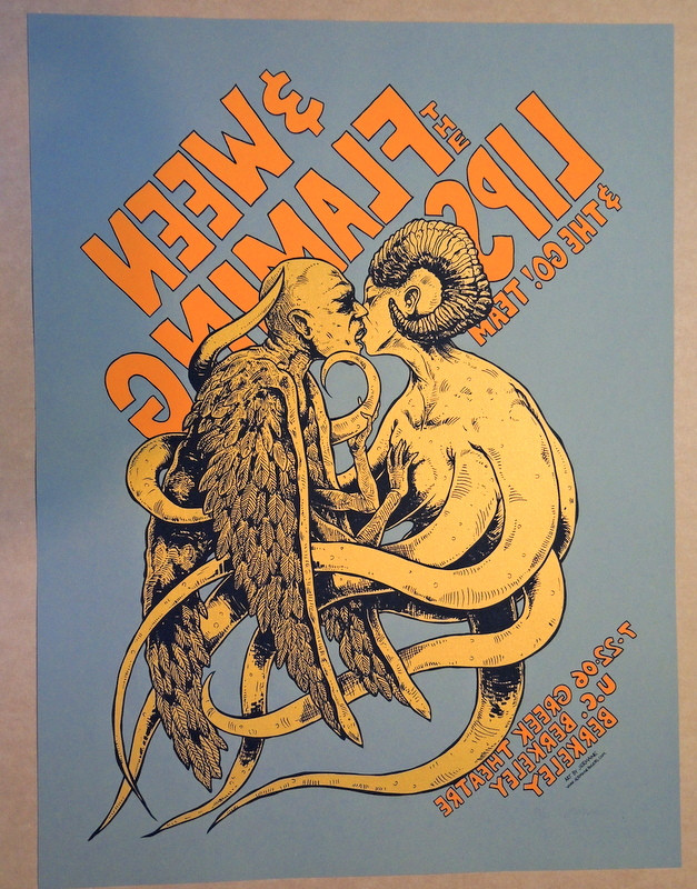 WEEN - FLAMING LIPS - 2006 - #59/75 - JERMAINE ROGERS - UC BERKELEY - GREEK  THEATER - POSTER - Rock Candy Posters