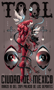TOOL - MEXICO CITY - 2014 - MAYNARD JAMES KEENAN - POSTER - Rock
