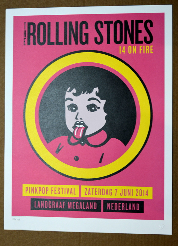the rolling stones ポスター ROLLING STONES ZIP CODE AT MINNEAPOLIS CONCERT TIN POSTER