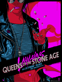 QUEENS OF THE STONE AGE - JOSH HOMME - 2018 - SYDNEY - POSTER - VANCE KELLY 