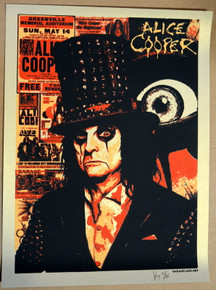ALICE COOPER - 2016 - GOLD VARIANT - STRANAHAN - TOLEDO - XRAY - SCHOOLS OUT