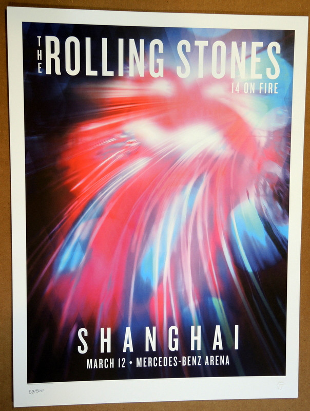 ROLLING STONES - 14 ON FIRE - 2014 - #186/500 - SHANGHAI - CHINA