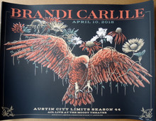 BRANDI CARLILE - 2018 - AUSTIN CITY LIMITS - SEASON 44 - TOUR POSTER - NEAL WILLIAMS 