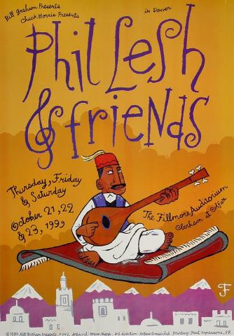 PHIL LESH AND FRIENDS - 1999 - DENVER FILLMORE - TOUR POSTER