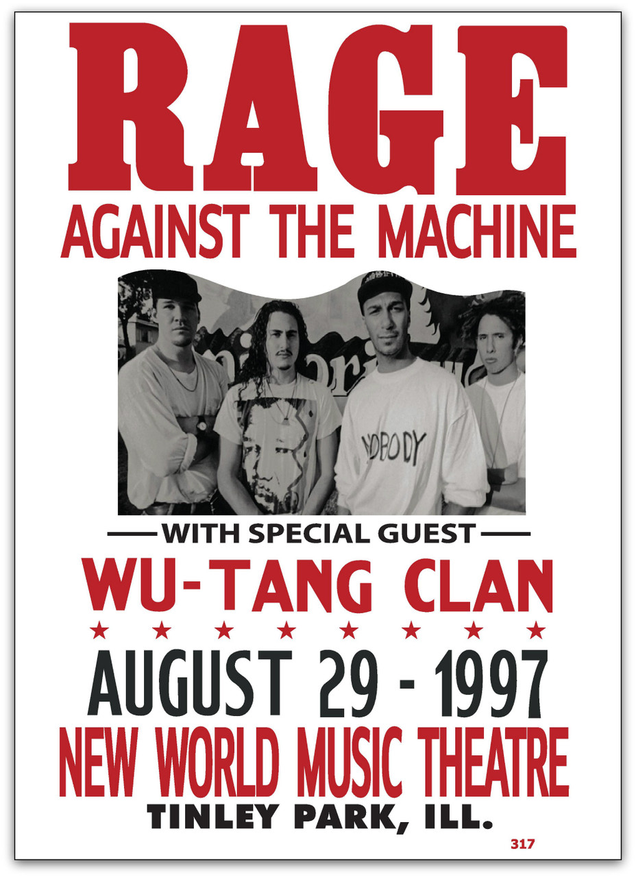 RAGE AGAINST THE MACHINE - 1997 - WU TANG - TINLEY PARK