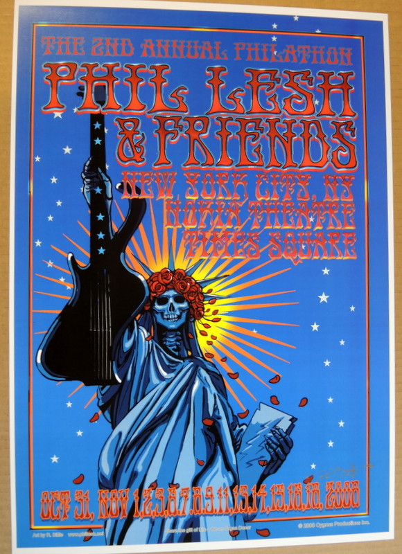 PHIL LESH AND & FRIENDS 2008- POSTER - NOKIA THEATRE NYC - RICHARD ...