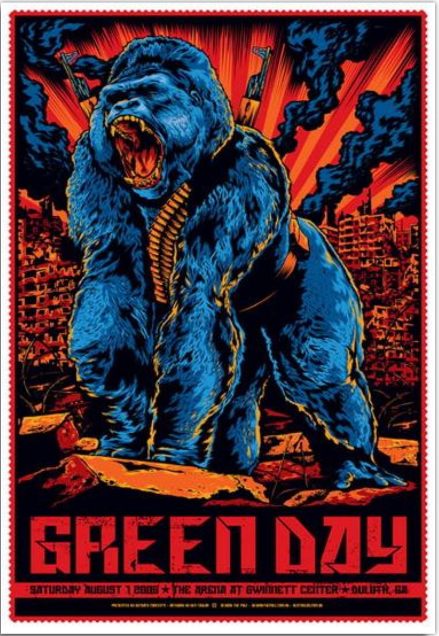 GREEN DAY - 2009 - DILUTH - GEORGIA - KEN TAYLOR - TOUR POSTER